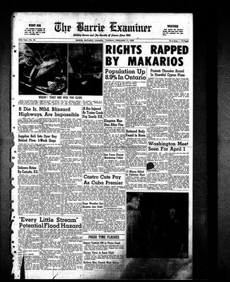 Barrie Examiner, 17 Feb 1959