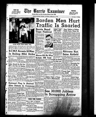 Barrie Examiner, 21 Feb 1959