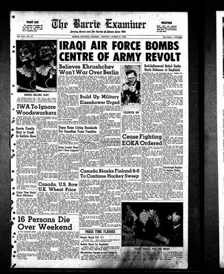 Barrie Examiner, 9 Mar 1959