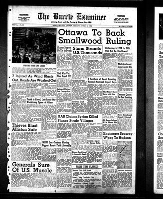 Barrie Examiner, 16 Mar 1959