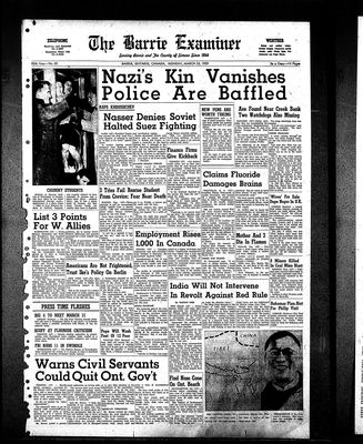 Barrie Examiner, 23 Mar 1959