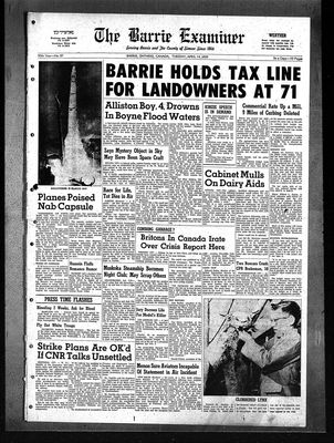 Barrie Examiner, 14 Apr 1959