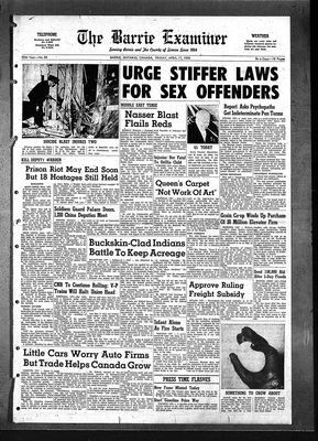 Barrie Examiner, 17 Apr 1959