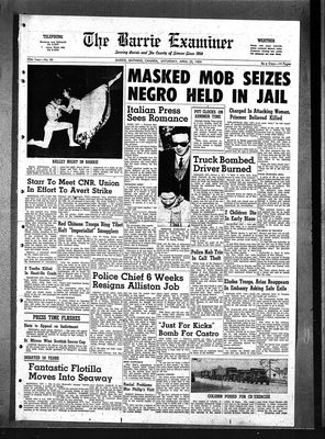 Barrie Examiner, 25 Apr 1959