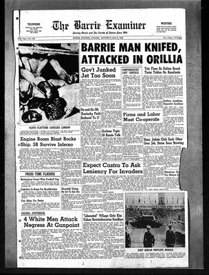 Barrie Examiner, 2 May 1959