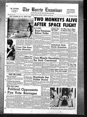 Barrie Examiner, 28 May 1959