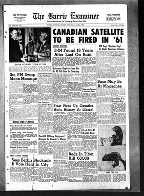 Barrie Examiner, 6 Jun 1959