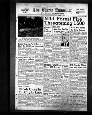 Barrie Examiner, 1 Aug 1959