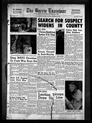 Barrie Examiner, 3 Sep 1959