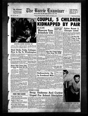 Barrie Examiner, 6 Oct 1959