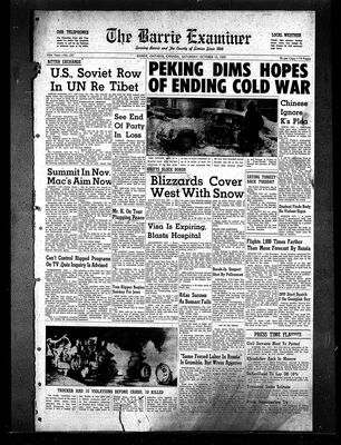 Barrie Examiner, 10 Oct 1959