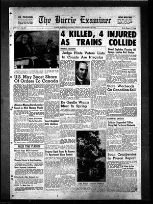 Barrie Examiner, 10 Nov 1959