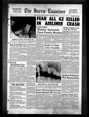 Barrie Examiner, 16 Nov 1959