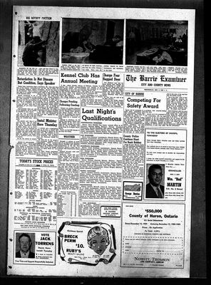 Barrie Examiner, 2 Dec 1959