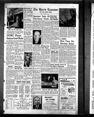 Barrie Examiner, 4 Dec 1959