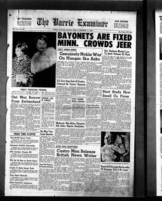 Barrie Examiner, 11 Dec 1959