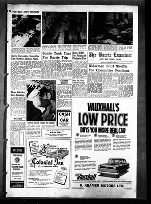 Barrie Examiner, 19 Dec 1959