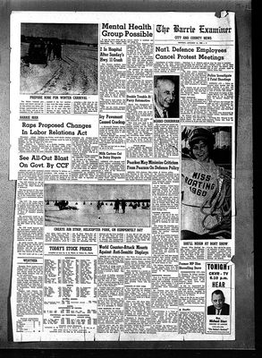 Barrie Examiner, 11 Jan 1960