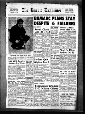 Barrie Examiner, 1 Feb 1960