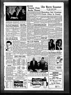 Barrie Examiner, 17 Feb 1960