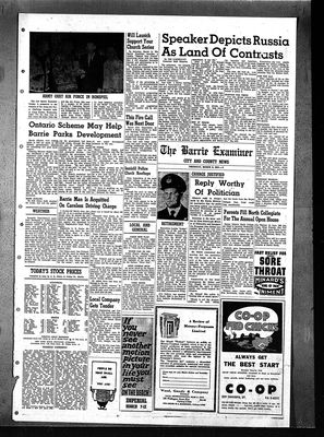 Barrie Examiner, 3 Mar 1960