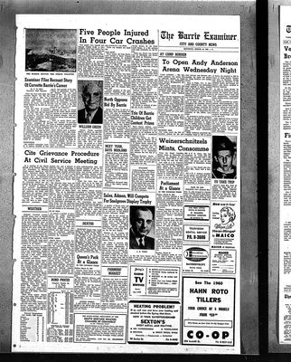 Barrie Examiner, 19 Mar 1960