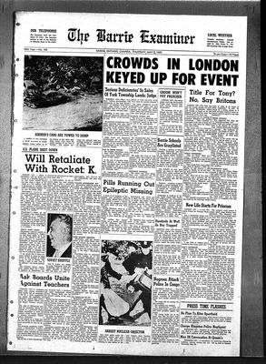 Barrie Examiner, 5 May 1960