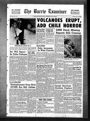 Barrie Examiner, 25 May 1960