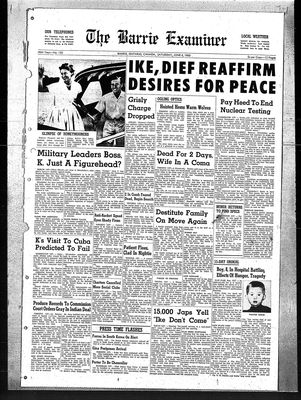 Barrie Examiner, 4 Jun 1960