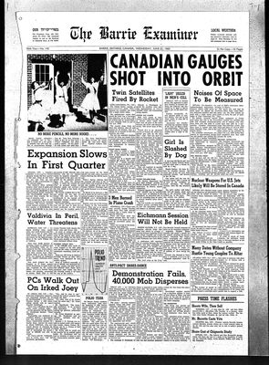 Barrie Examiner, 22 Jun 1960