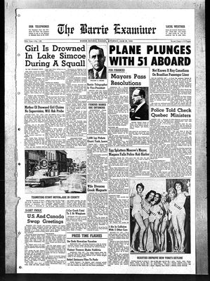 Barrie Examiner, 25 Jun 1960