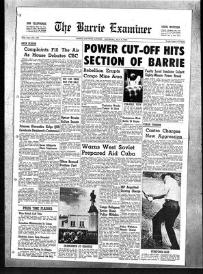 Barrie Examiner, 9 Jul 1960