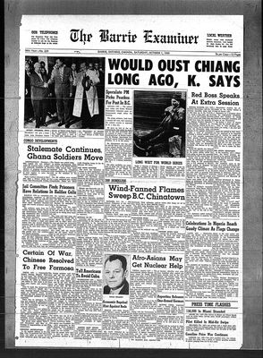 Barrie Examiner, 1 Oct 1960