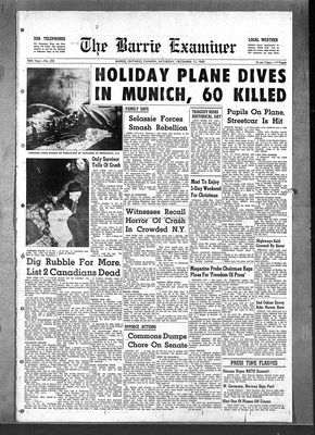 Barrie Examiner, 17 Dec 1960