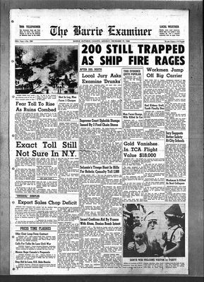 Barrie Examiner, 19 Dec 1960