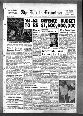 Barrie Examiner, 23 Dec 1960