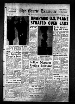 Barrie Examiner, 28 Dec 1960