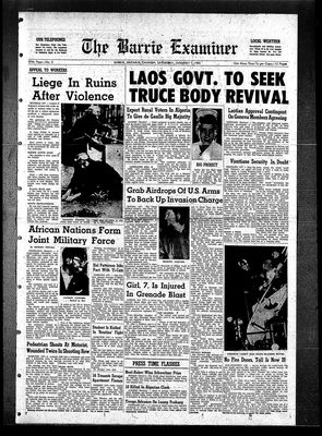 Barrie Examiner, 7 Jan 1961