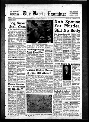 Barrie Examiner, 27 Jan 1961: Barrie Historical Newspaper Archive