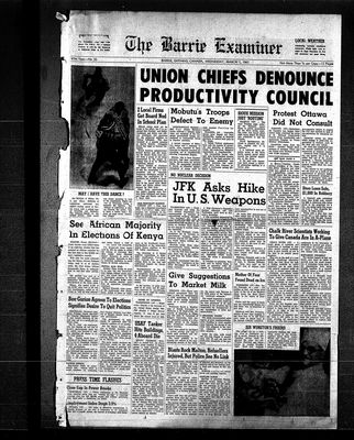 Barrie Examiner, 1 Mar 1961