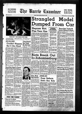 Barrie Examiner, 20 Mar 1961