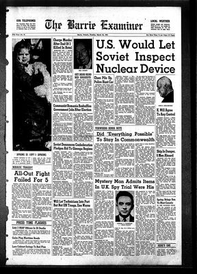 Barrie Examiner, 21 Mar 1961