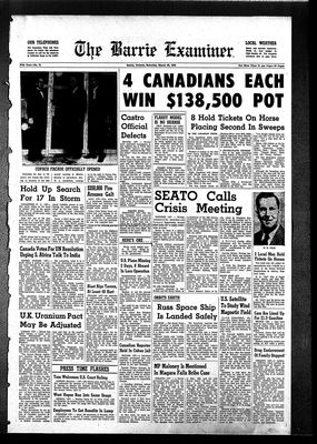 Barrie Examiner, 25 Mar 1961