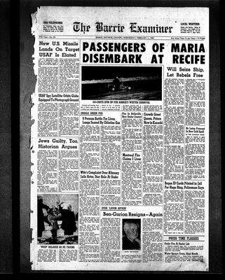 Barrie Examiner, 1 Feb 1961