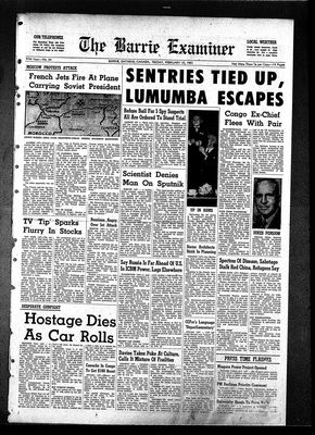 Barrie Examiner, 10 Feb 1961