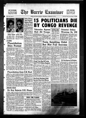 Barrie Examiner, 22 Feb 1961