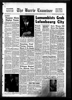 Barrie Examiner, 25 Feb 1961