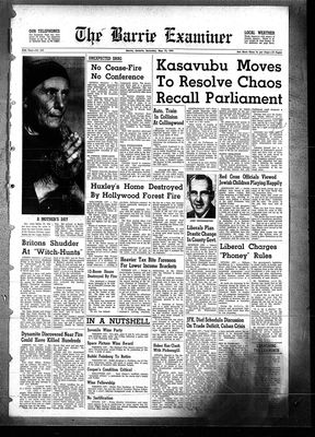 Barrie Examiner, 13 May 1961