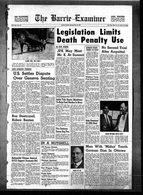 Barrie Examiner, 15 May 1961