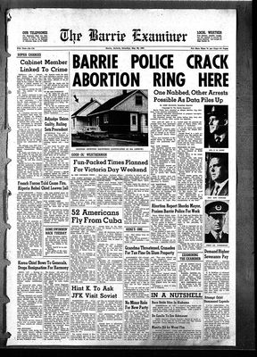 Barrie Examiner, 20 May 1961